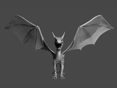 Great Horned Dragon 3D model