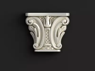 Carved Element 3D model 3D model