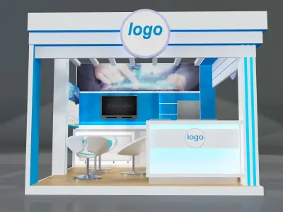 Booth Exhibition Stand a131 3D model