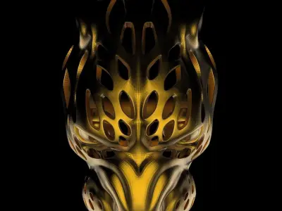 Mayan Jaguar Ring  3D print model