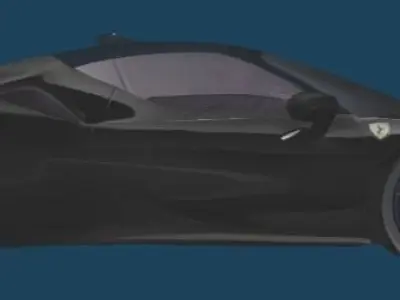 Ferrari sf90 stradale 2020 Low-poly 3D model