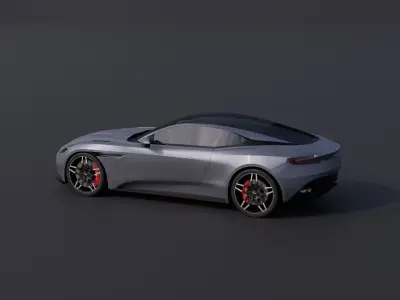 Aston Martin DB11 Low-poly 3D model