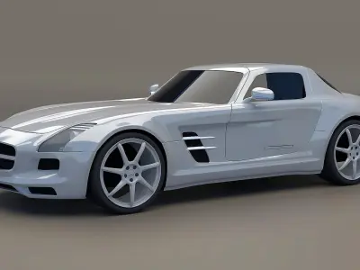 Mercedes AMG retrostyled 3D model