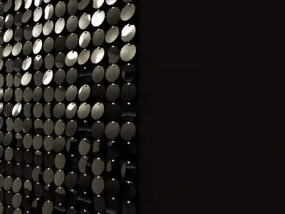 sequins decorative wall 02 3D model 3D model