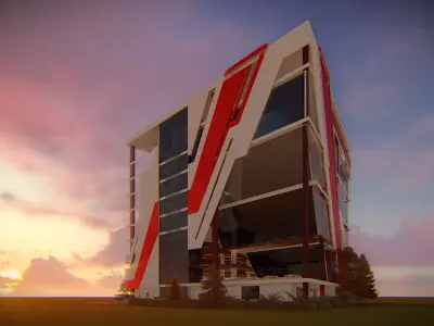 Sport Center building 3D model