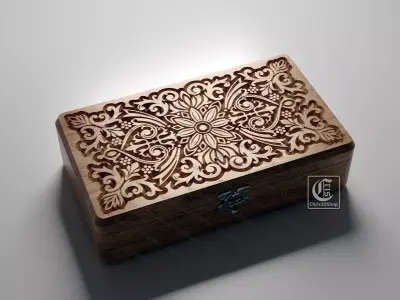 Rectangular Jewelry Box 2- Files for CNC and 3D Printer  3D print model