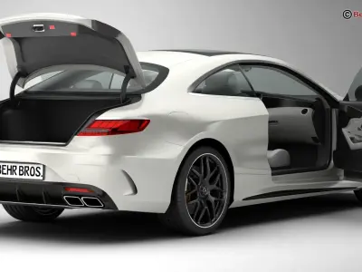 Mercedes S Class Coupe AMG S63 2018  3D model