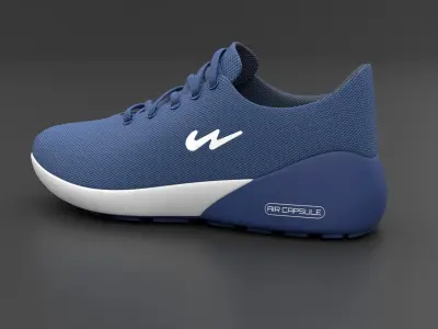 Campus Running shoes 3D model