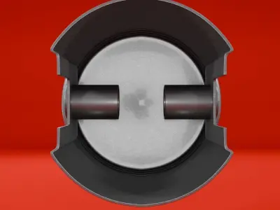 Piston Low-poly 3D model