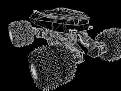 EVE Electric Vehicle 3D Low-poly 3D model