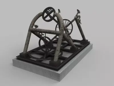 Korean Astronomical Instrument Gani  3D Model  3D model