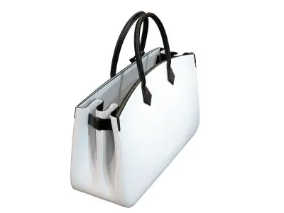 Louis Vuitton bag ALL SET White Leather 3D model