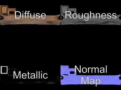 Circular Textured Sculpture Model Pack Low-poly 3D model