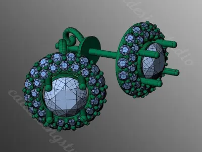 Earrings bi 15 3D print model