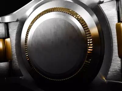 ROLEX Datejust 36 Golden Palm Fluted Oyster 3D model