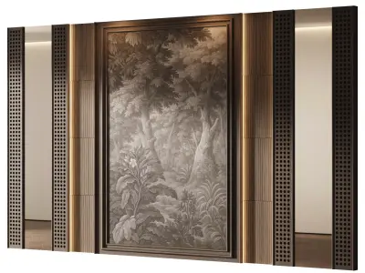 Decorative V89 Wall Panels 3D model