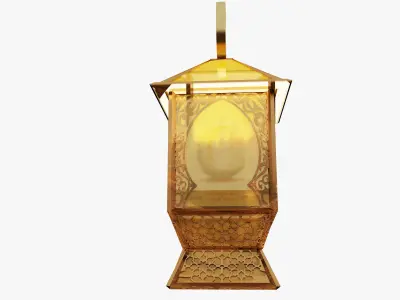 F10b Ramadan lantern fanous 3D model