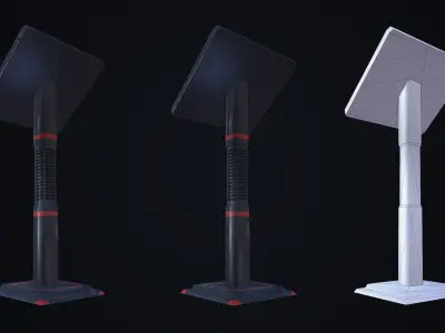 Sci-fi Display - Low Poly Free low-poly 3D model