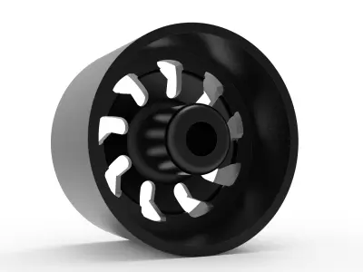 fuel off road REAR CLEAVER wheel 3d print model 3D print model