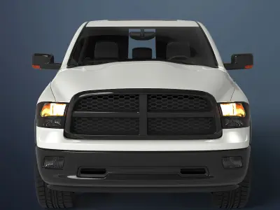 pickup truck 3D model by Deepocean