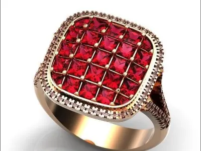  square ring  Simon G  3D print model