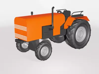 Tractor - Indian Tractor 3D model