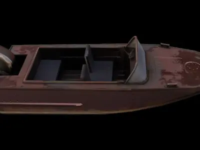 SpeedBoat  Low-poly 3D model