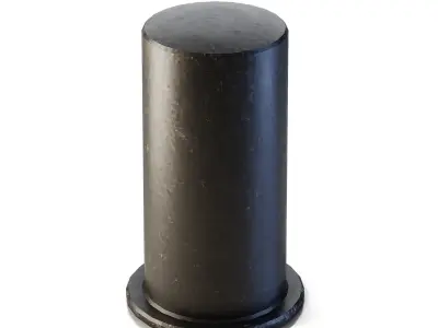 Small Sidewalk Pole Low-poly 3D model