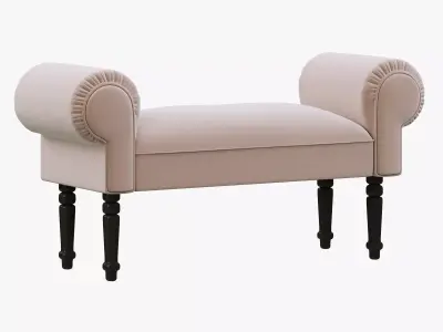 HPDECOR Keep Calm ottoman 3D model