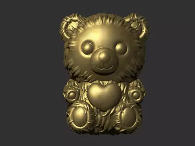 bear cute 3D print model