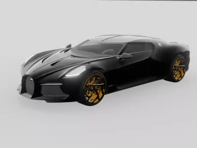 Bugatti La Voiture Noire 3D model by zakiazaz16