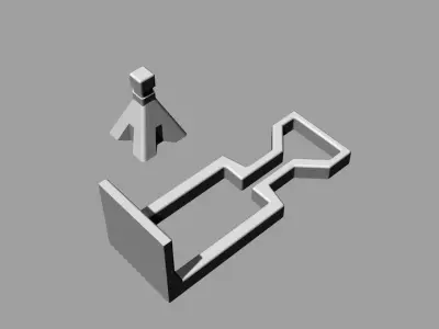 Jackstand Set for 1-64 scale HotWheels 3D print model