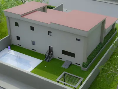 80 Pools Collection Pack with Setbuild Low-poly 3D model