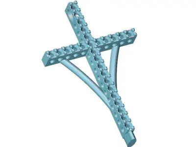 FEMALE  CROSS  PENDANTS  3D print model