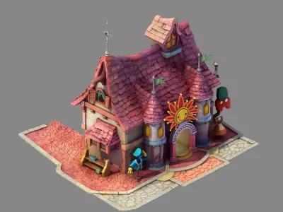 Game Main City - Main City Clothing Store 03 3D model