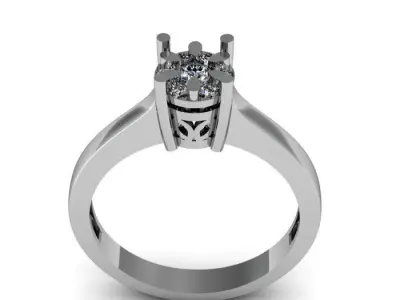 wadding ring 3D print model