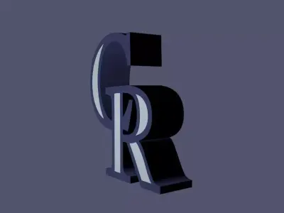 Colorado Rockies Team Logo 3D model