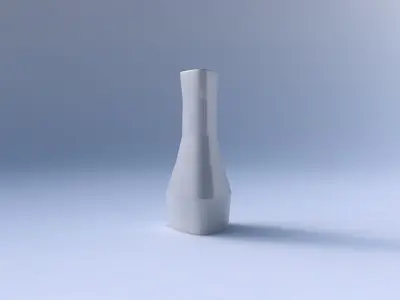 Vase puffy triangle with horizontal sections 3D print model