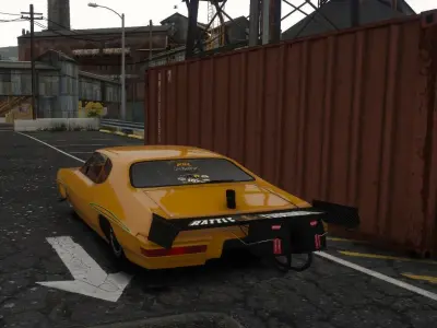 FIVEM READY AND OBJ BLEND DRAG CAR  Low-poly 3D model