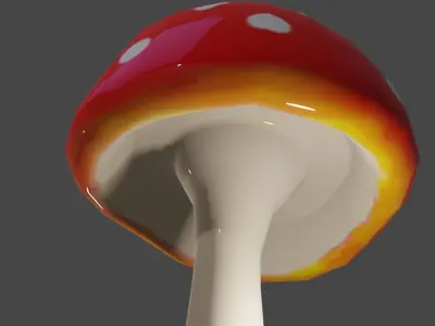 mashroom group of mushrooms Free low-poly 3D model