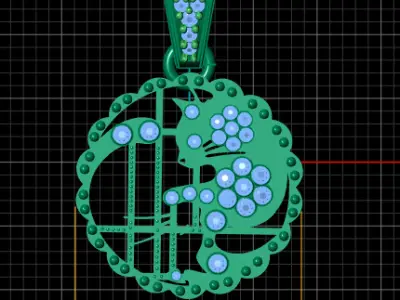 LUXURY DESIGNING PENDANT 3D PRINTABLE MODEL 3D print model