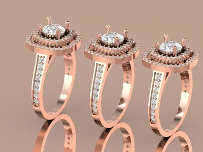 Ladies ring 3D model 3D print model