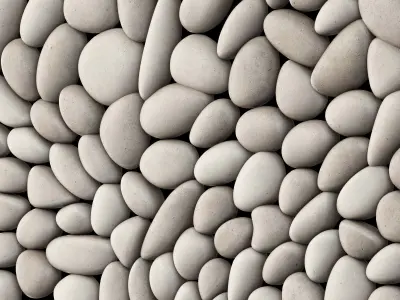 Pebble decor panel n1a 3D model