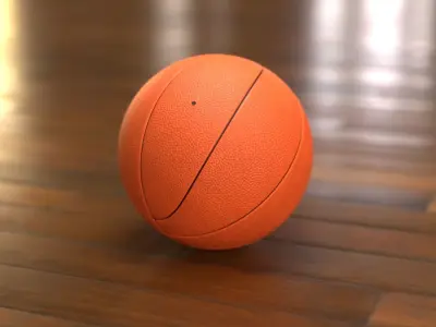 Basketball Ball low poly Low-poly 3D model