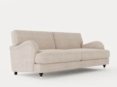 Howard Classic 3 5 Sits Soffa Beige Low-poly 3D model