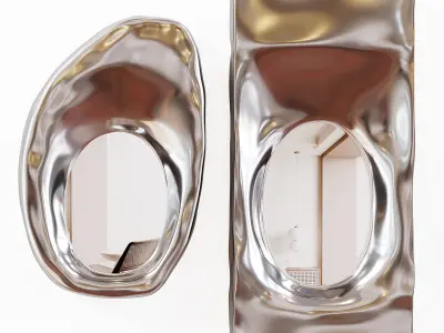 Mirror Set Decorative Low-poly 3D model