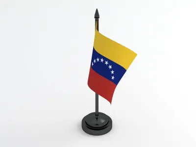 Table Flag Venezuela 3D model