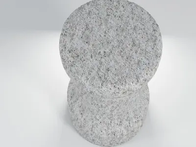 concrete coffee table  3D model