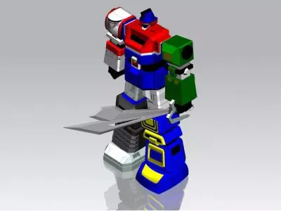 robot Low-poly 3D model