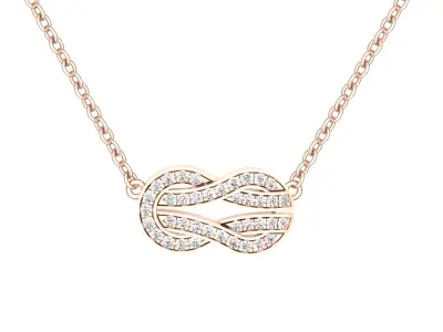 Chance infinie diamond necklace 3D print model